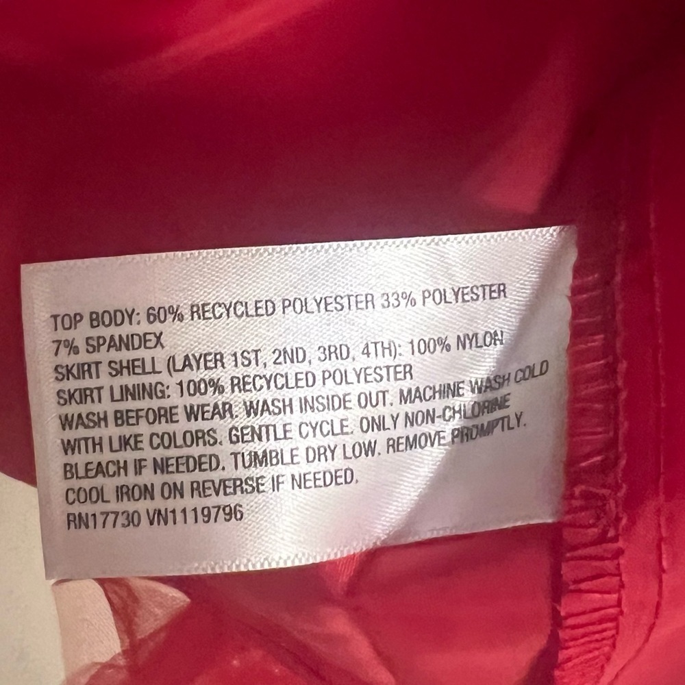 Cat & Jack Girls Red Velvet & Tulle  Dress - Size XL (14) Plus - Picture 6 of 6